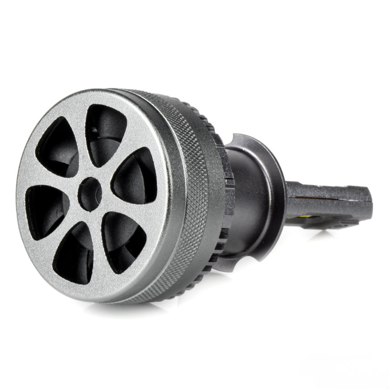 Becuri LED H3, 50W, 4500LM, 6500K, 9V-48V, Full Canbus, Racire Activa [3]