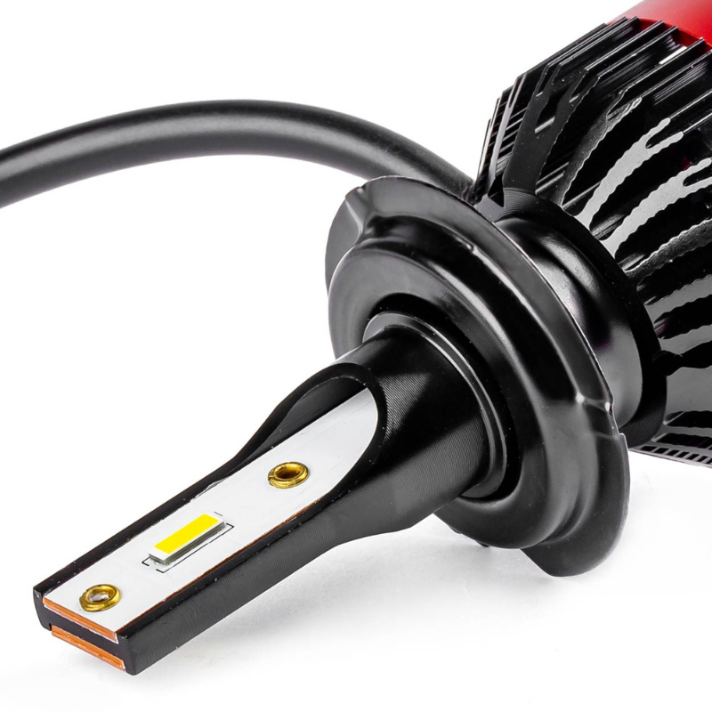 Becuri LED H7 6000K, 50W, 3100lm, ventilator activ [4]