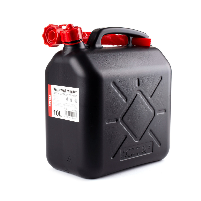 Bidon Plastic 10L pentru Combustibil, Negru - Canistra Benzina/Motorina [1]