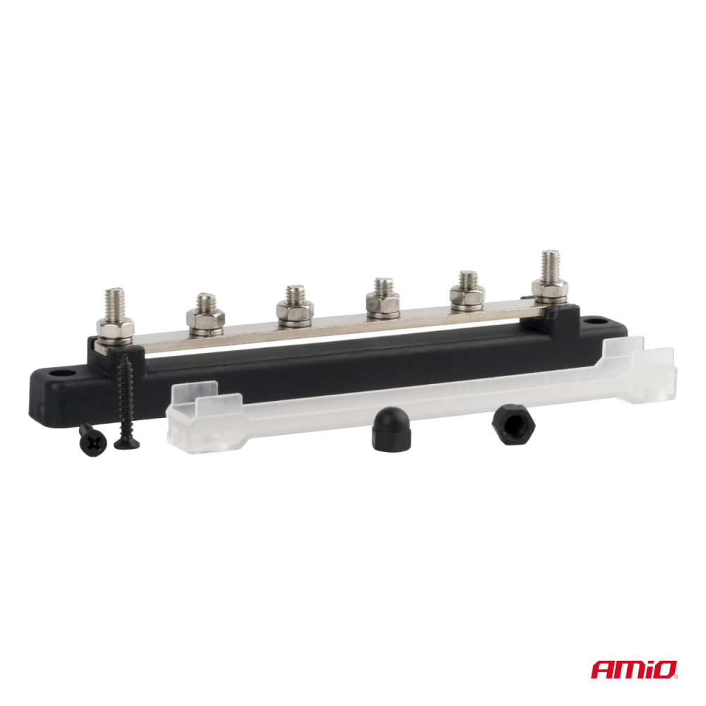 Bloc Distributie Curent cu Bara Colectoare M6, 12V-48V, 150A - Borna Distributie Electrica [3]