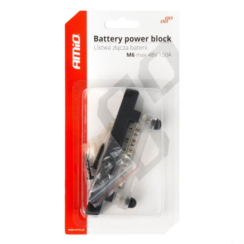 Bloc distributie masa M6 12V-48V 150A, conexiune sigura, montaj rapid [4]