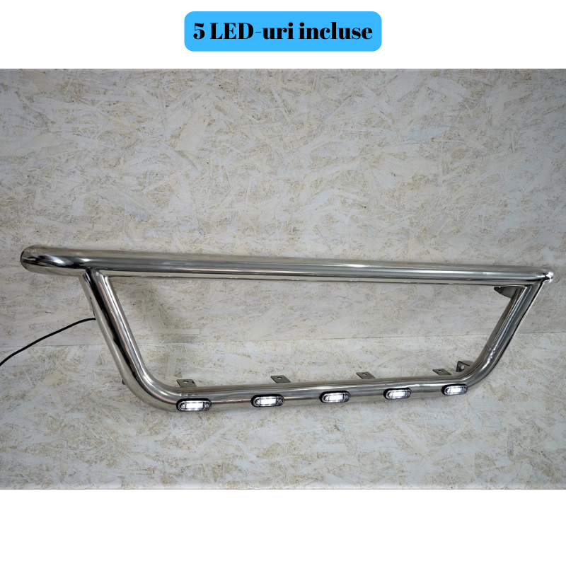 Bullbar Man, Grila, Euro 5, 5 x Led Albe MGE5P INOX [7]