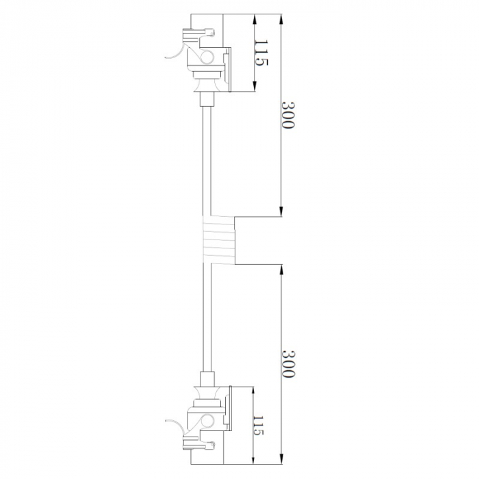 Cablu electric ADR, spiralat remorca, 15 Pini, 3.8m, 24V - Truck LED AKC1261 [3]