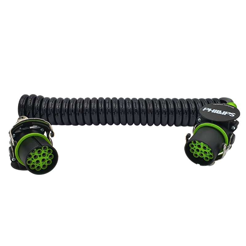 Cablu spiralat electric, 15P, 24V, ADR, 4.5m, Duracoil+ - Phillips D011-01-045-1005 [4]