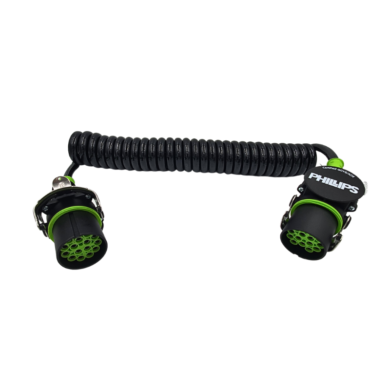 Cablu spiralat electric, 15P, 24V, ADR, 4.5m, Duracoil+ - Phillips D011-01-045-1005 [2]