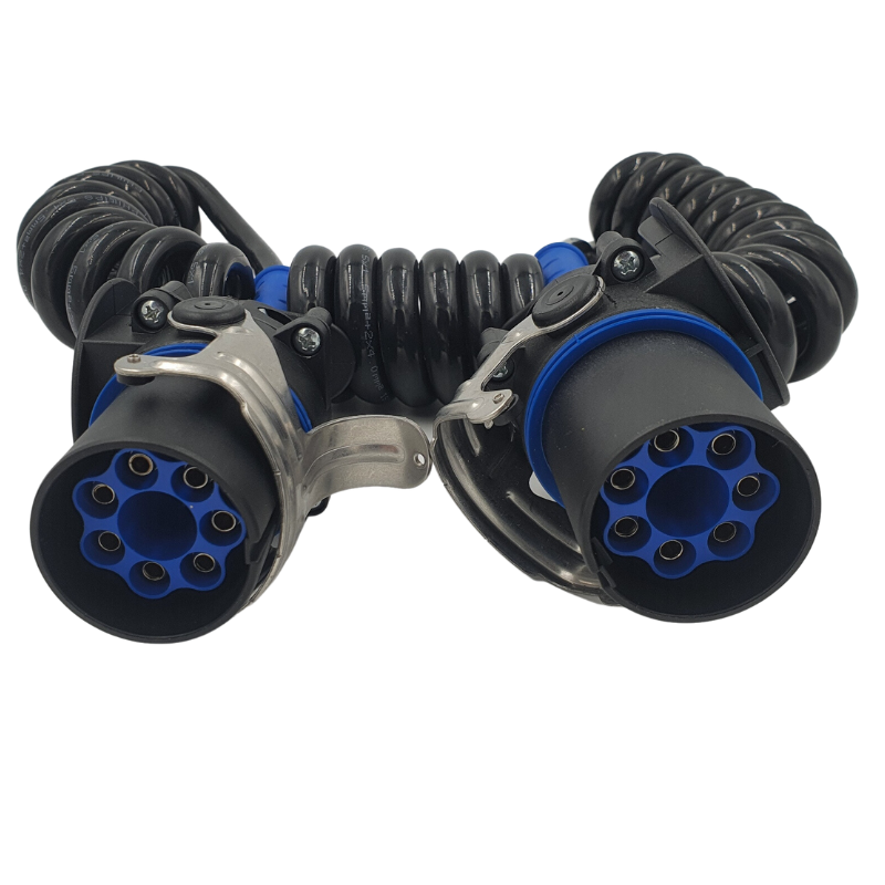 Cablu spiralat electric, EBS, 7 pini, 24V, 4m, QS6+ - Phillips D101-41-040-1002 [2]