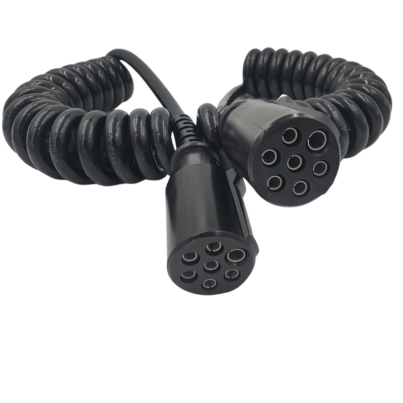 Cablu spiralat electric remorca, 7 pini mamă, tip N, 3.5m, 24V, 7P24V, QS6 - Phillips D202-41-035-1003 [2]