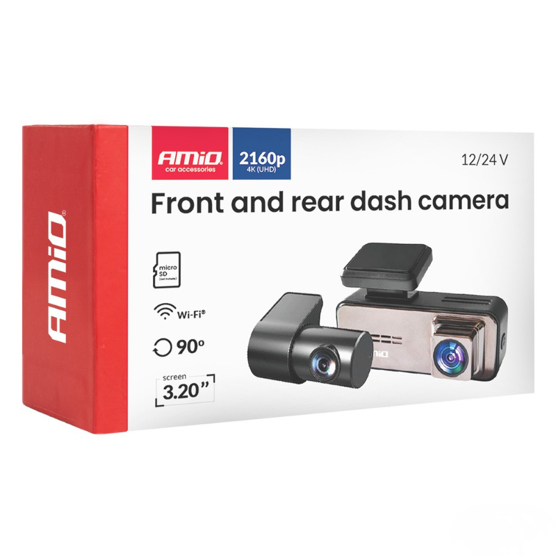 Camera Auto Duala Fata/Spate, 4K UHD + 2K, Wi-fi, ecran 3.2"  ,12/24V [7]