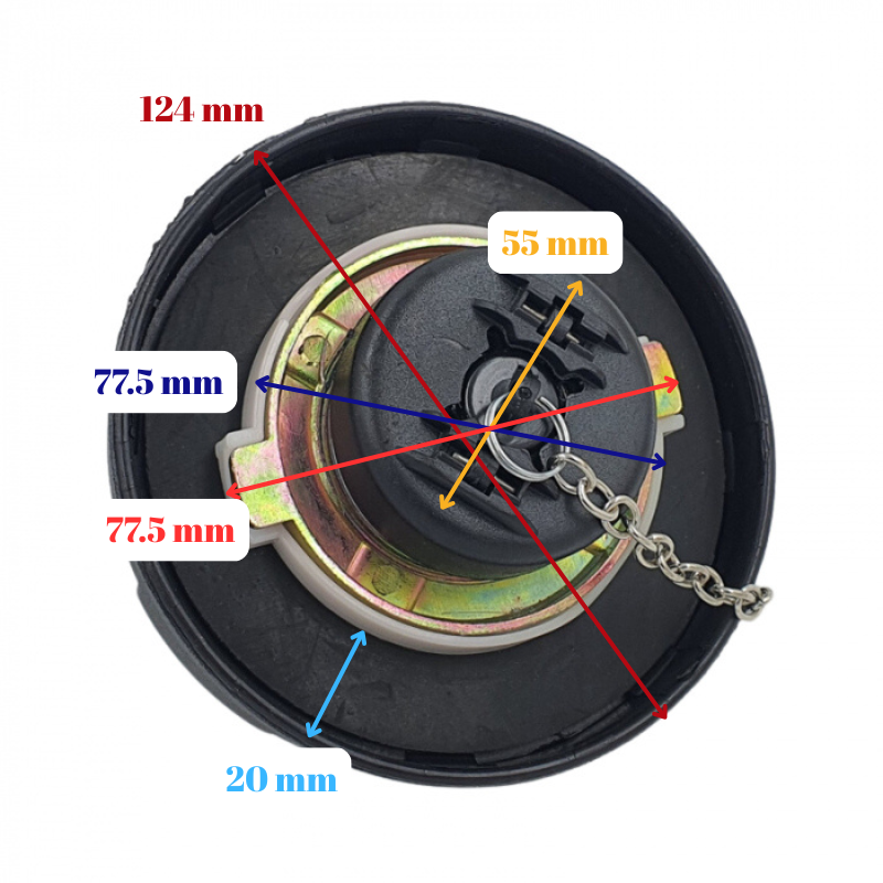 Capac, buson rezervor motorina, 80mm, interior 78mm, Volvo, Iveco - Truck LED AKC1299 [2]