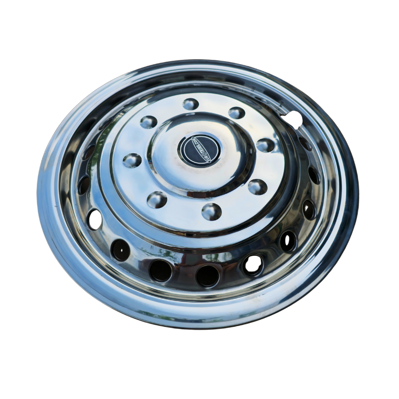 Capac butuc pentru janta fata/spate simpla 16", cu inel de expansiune, inox, 10 orificii de aerisire [4]