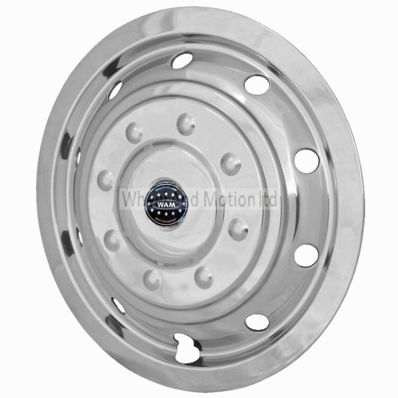 Capac butuc pentru janta fata/spate simpla 16", cu inel de expansiune, inox, 10 orificii de aerisire [3]