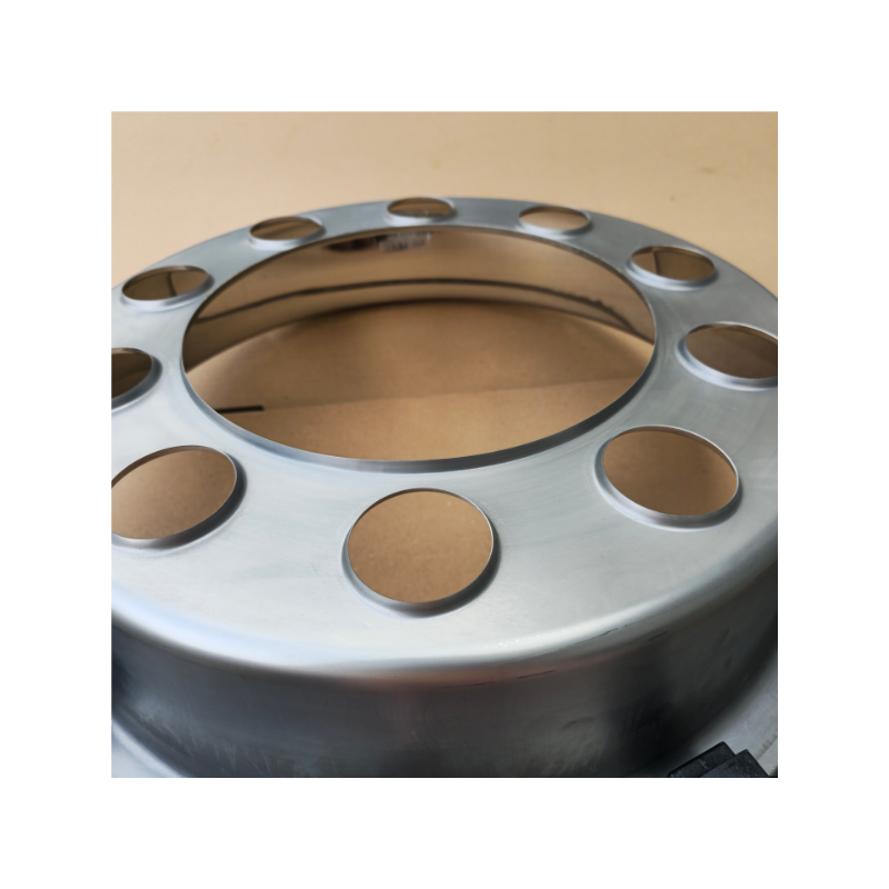 Capac butuc pentru janta spate de 22,5", otel inoxidabil, montat cu inel, 10 gauri, PCD 335mm [6]