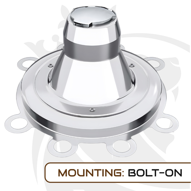 Capac butuc roata spate, Scania 22,5”, inox, PCD 335 mm [2]