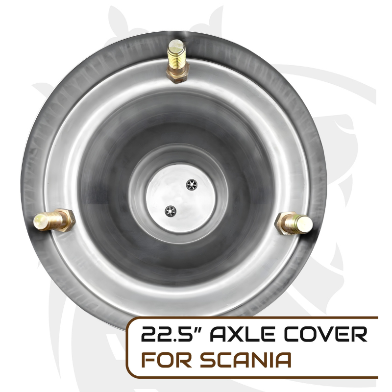 Capac butuc roata spate, Scania 22,5”, inox, PCD 335 mm [7]