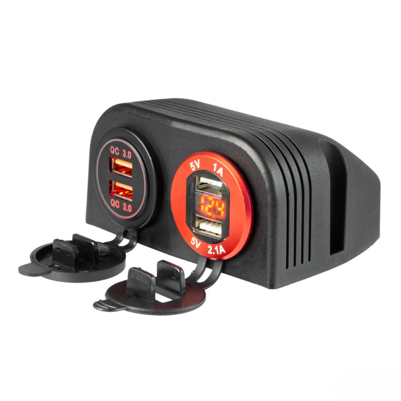 Carcasa Externa 2 Gauri pentru Prize Auto si Voltmetru [4]