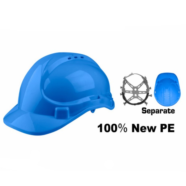 Casca protectie albastru, Good Safe, sistem de aerisire, suspensie in 8 puncte - INGCO  HSH207 [2]