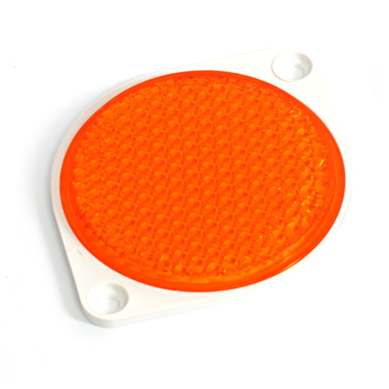 Catadioptru Rotund, Reflectorizant alb, galben, rosu, 7.4cm [1]