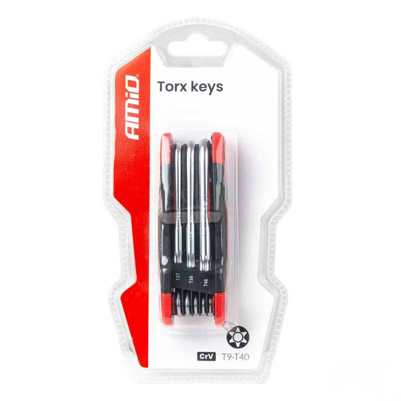 Chei torx pliabile CRV, set 8 piese, dimensiuni t9-t40, compact [5]