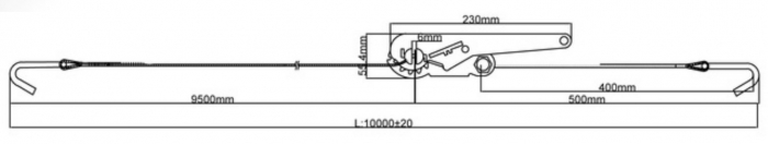 Chinga ancorare marfa, cu clichet, 10M, 5tone, 2500daN - Truck LED AKC5010 [3]