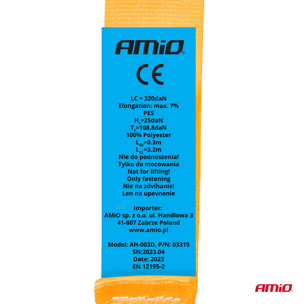 Chinga Automata Fixare Marfa cu Clichet J-Type, 1000/500 kg, 38mm x 4m [6]