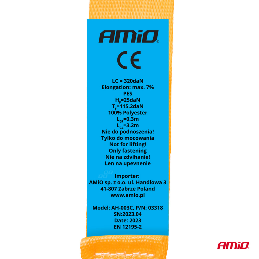 Chinga Automata Fixare Marfa cu Clichet S-Type, 1000/500 kg, 38mm x 4m [6]