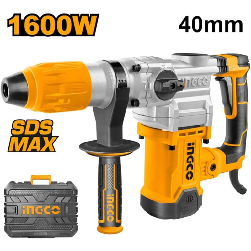 Ciocan Rotopercutor 1600W, 10J, 3850bpm, 630rpm, SDS MAX, valiza si accesorii [2]