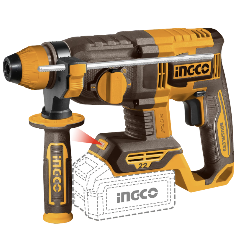 Ciocan Rotopercutor Acumulator 20V, Brushless, 4 Functii, 2.0 J, SDS-Plus [1]