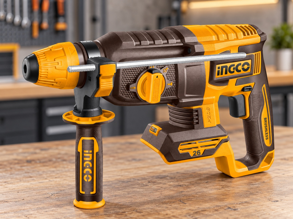 Ciocan rotopercutor brushless 20V, 2,5J, cu 2 acumulatori 4Ah, P20S [6]