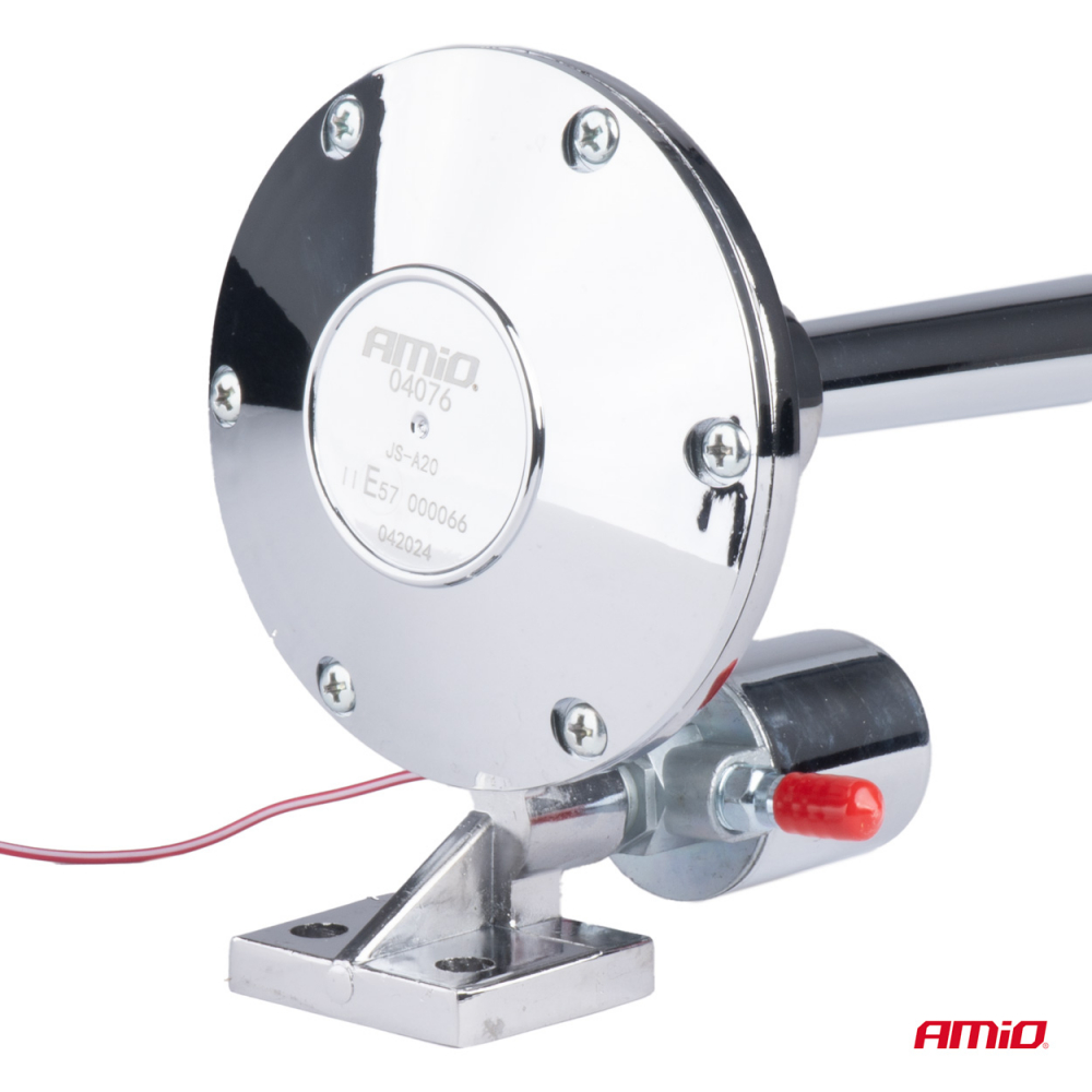 Claxon Fanfara Cromat, 640mm, 12V/24V - Semnal Acustic Auto [2]