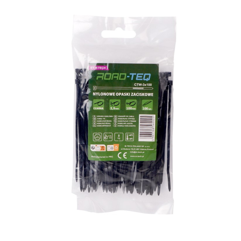 Coliere plastic, soricei negrii, 2.5mm Grosime, 10, 15, 20 cm [1]