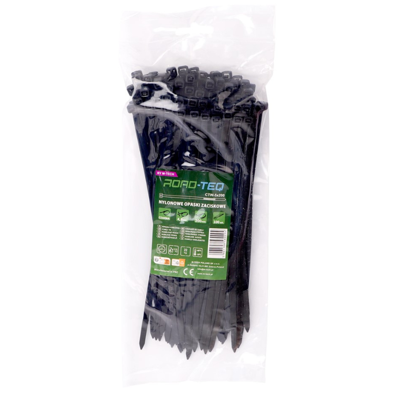 Coliere plastic, soricei negrii, 4.8mm Grosime, 20, 25, 30, 37, 40, 45, 50cm [1]