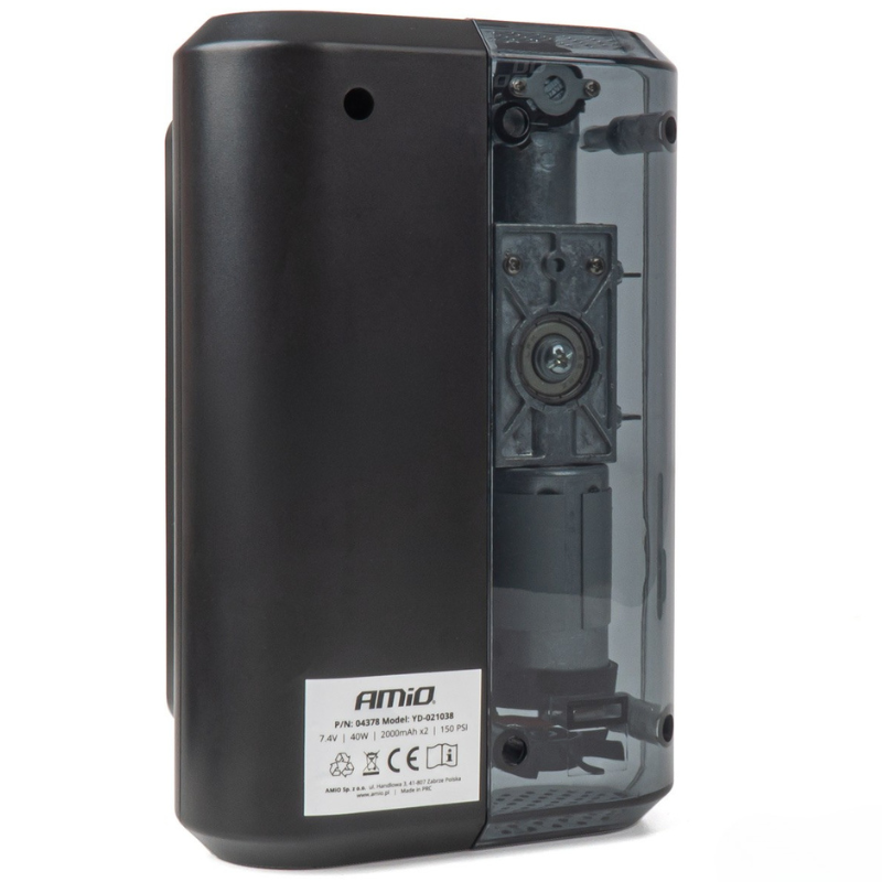 Compresor portabil auto wireless, manometru digital, 10 bar, powerbank, 12V, umflat anvelope, mingi si saltele [4]