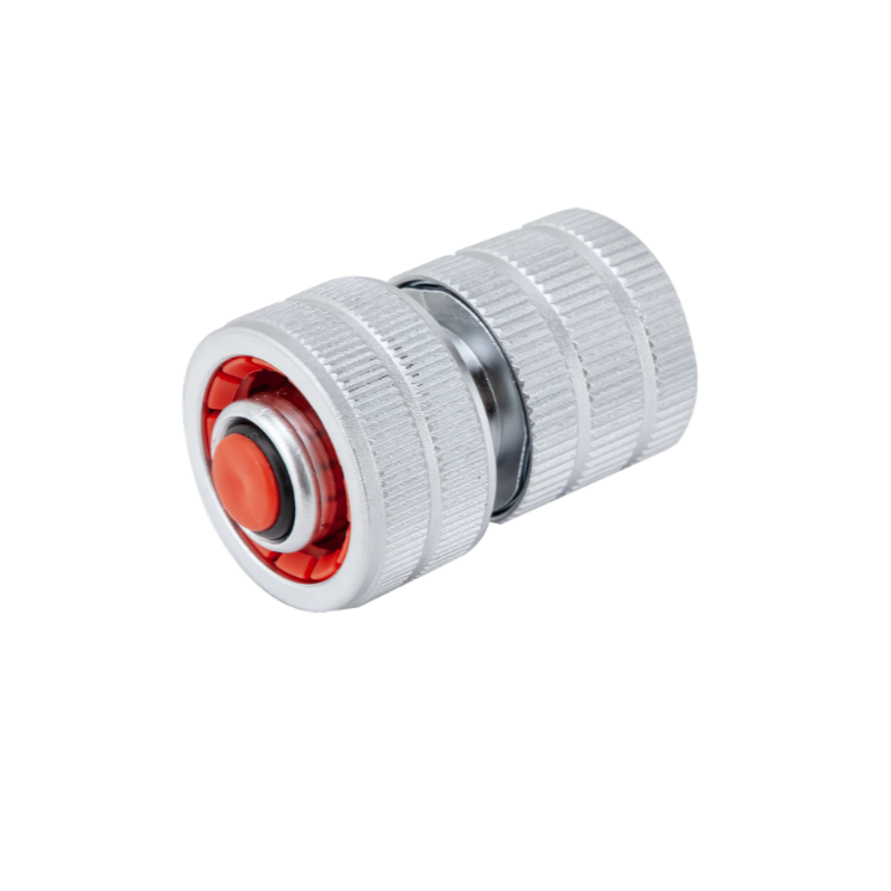 Conector Furtun Apa cu Opritor Aluminiu PLUS, 3/4 inch, Robust și Eficient [1]