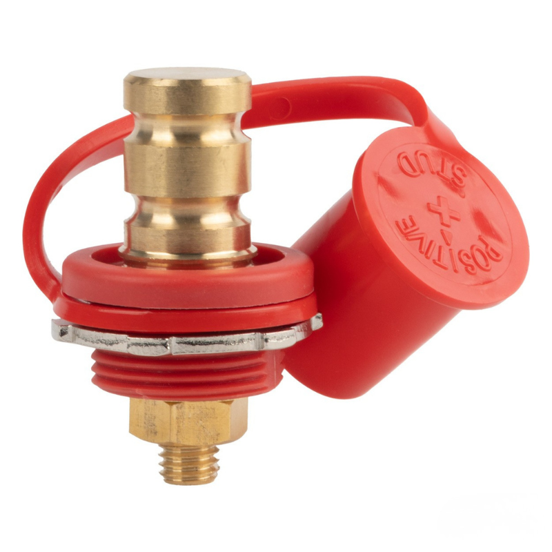 Conector Pozitiv (+) Baterie Auto cu Capac, M10 (3/8"), 12-48V, 250A [3]