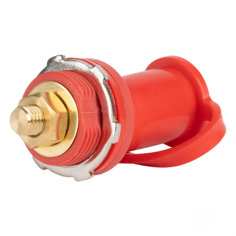 Conector Pozitiv (+) Baterie Auto cu Capac, M10 (3/8"), 12-48V, 250A [2]
