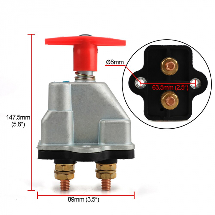 Contact general rotativ auto, Heavy Duty, cu cheie - Truck LED E1244 [3]
