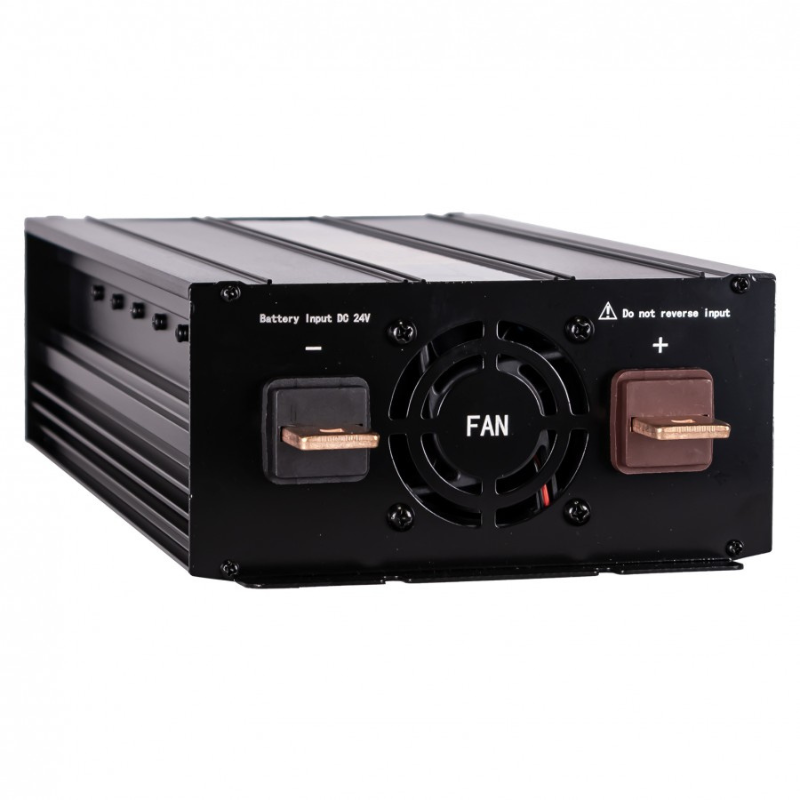 Convertor Tensiune Auto, Invertor 24V DC la 230V AC, Putere 1500W-3000W, Unda Modificata, Priza Schuko, USB [5]
