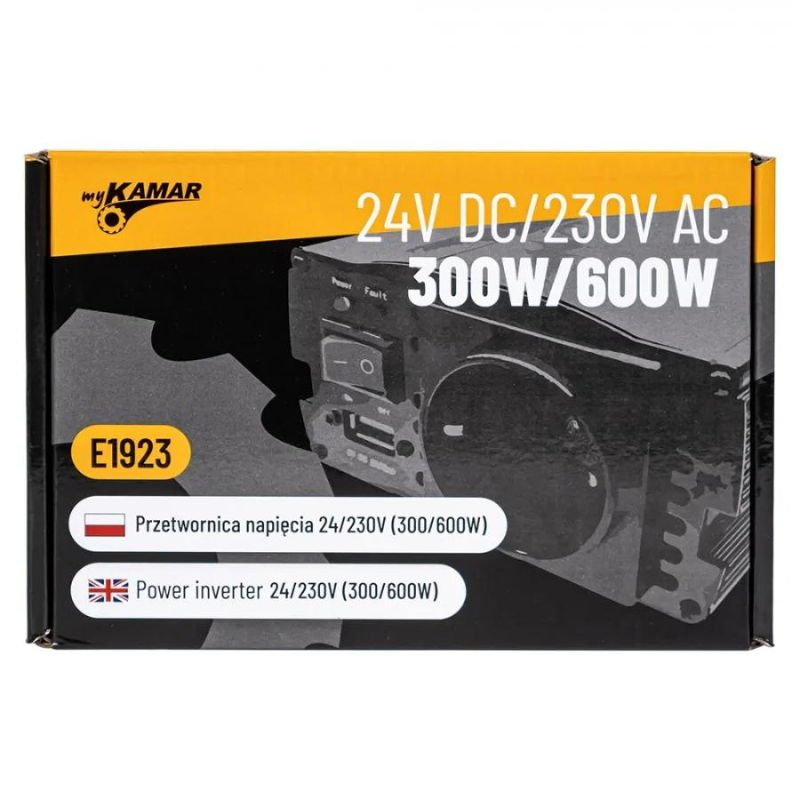 Convertor Tensiune, Invertor auto 300W putere continuă, sinusoidal complet, 24V - 230V, 50Hz [9]