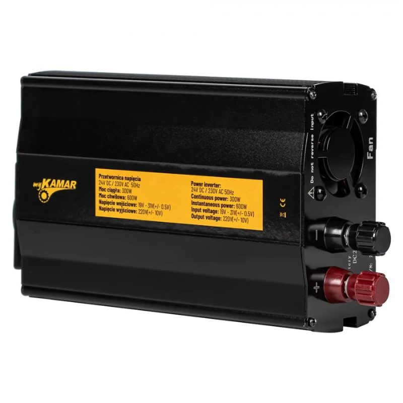 Convertor Tensiune, Invertor auto 300W putere continuă, sinusoidal complet, 24V - 230V, 50Hz [5]