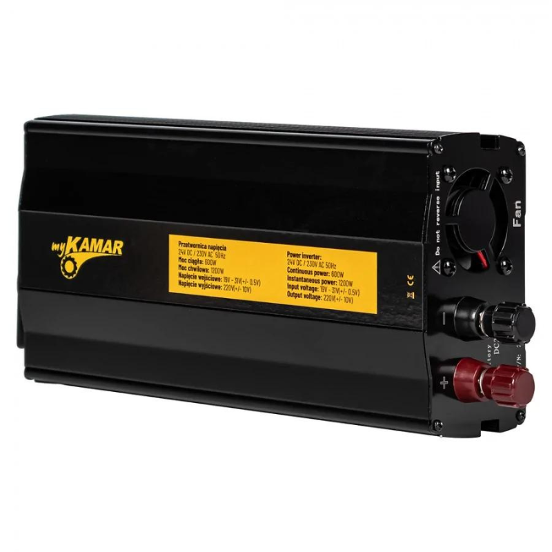 Convertor Tensiune, Invertor auto 600W putere continua, sinusoidal complet, 24V - 230V, 50Hz [2]