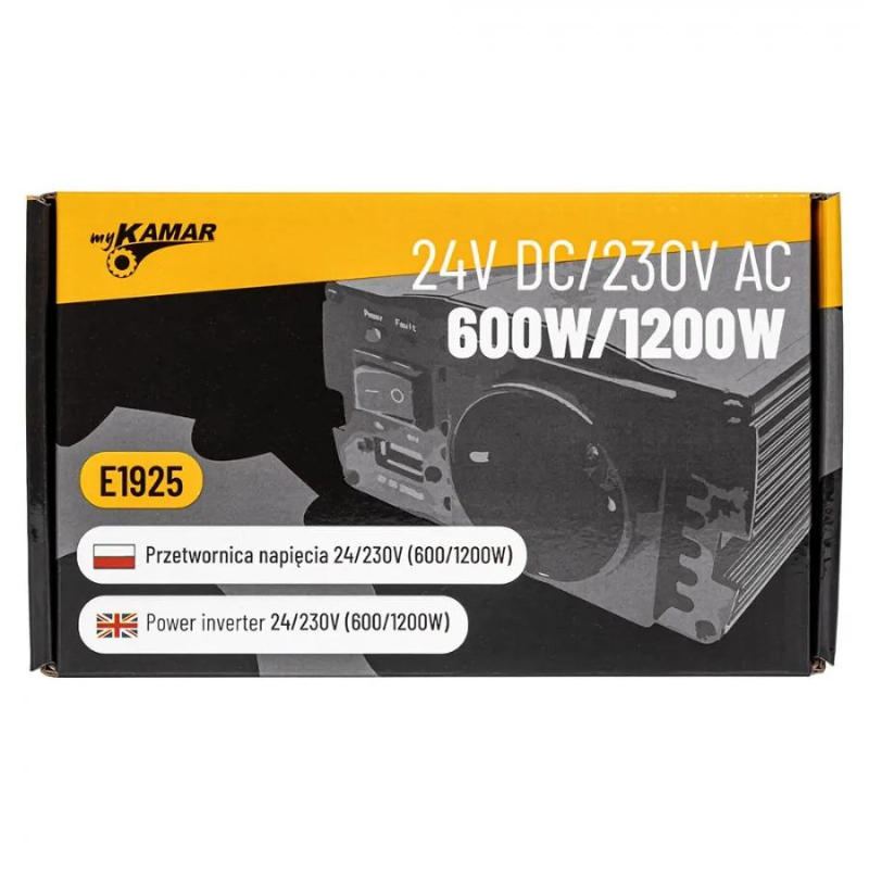 Convertor Tensiune, Invertor auto 600W putere continua, sinusoidal complet, 24V - 230V, 50Hz [10]