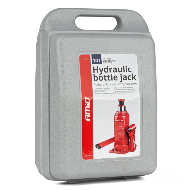 Cric Hidraulic Tip Butelie, Capacitate Ridicare 10 Tone, Cutie PVC Inclusa, 200-385mm [12]
