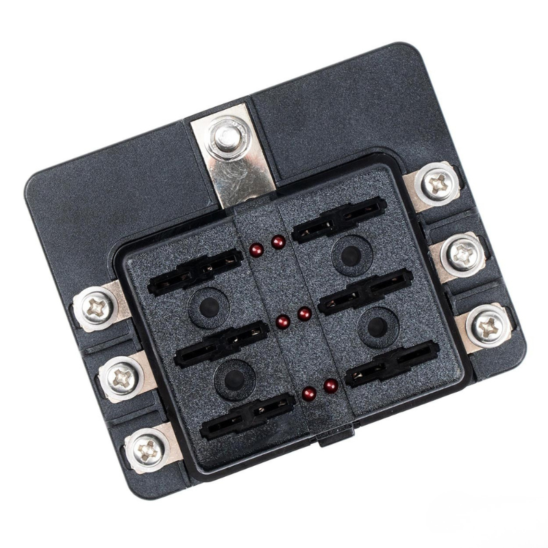 Panou sigurante auto 6 cai, set 12 sigurante, indicator LED, universal [6]