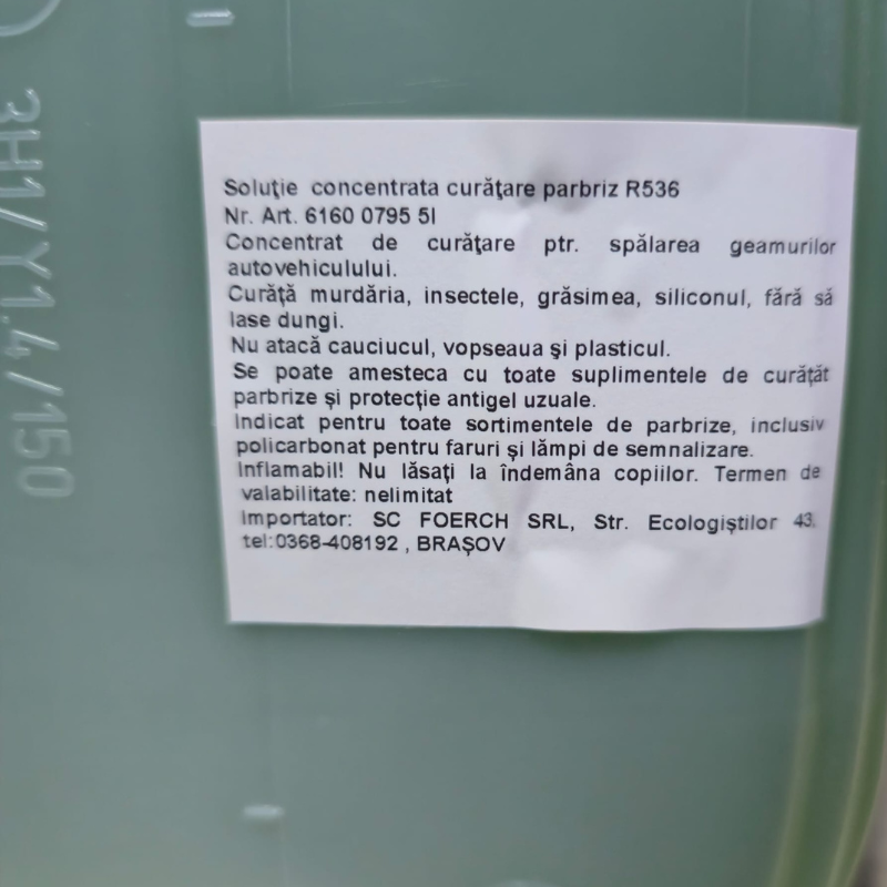 Detergent, soluție de parbriz concentrat 1100, Foerch, 5l, plus dozator - Foerch 6160 0795 [4]