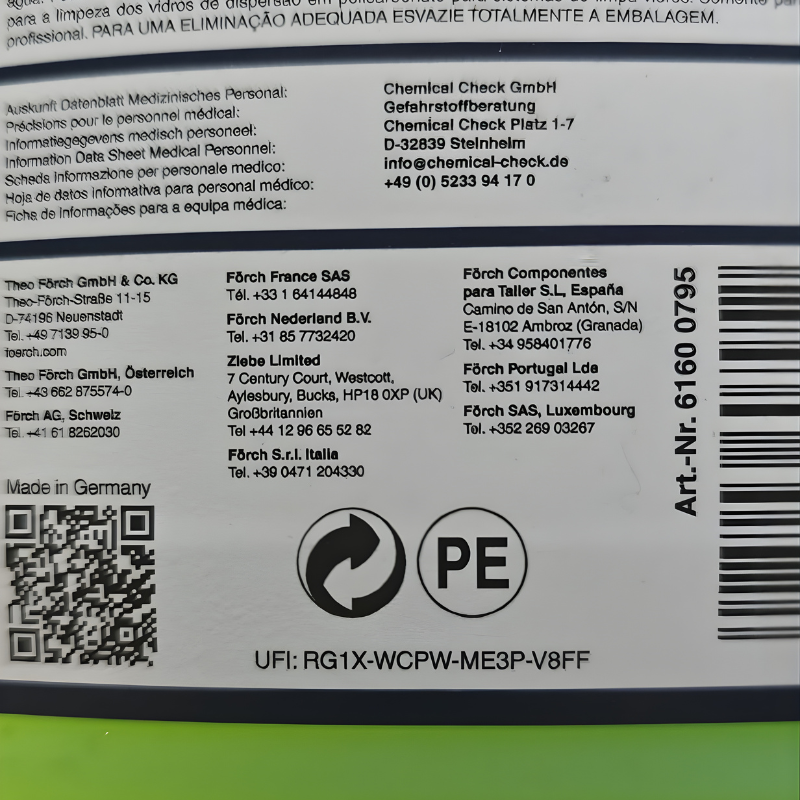 Detergent, soluție de parbriz concentrat 1100, Foerch, 5l, plus dozator - Foerch 6160 0795 [2]