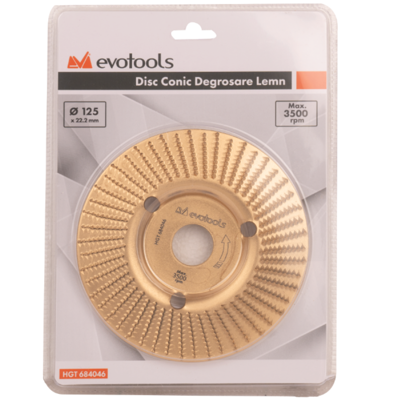 Disc conic pentru degrosare lemn, diametru 12.5 cm, pentru sculptare si modelare [2]