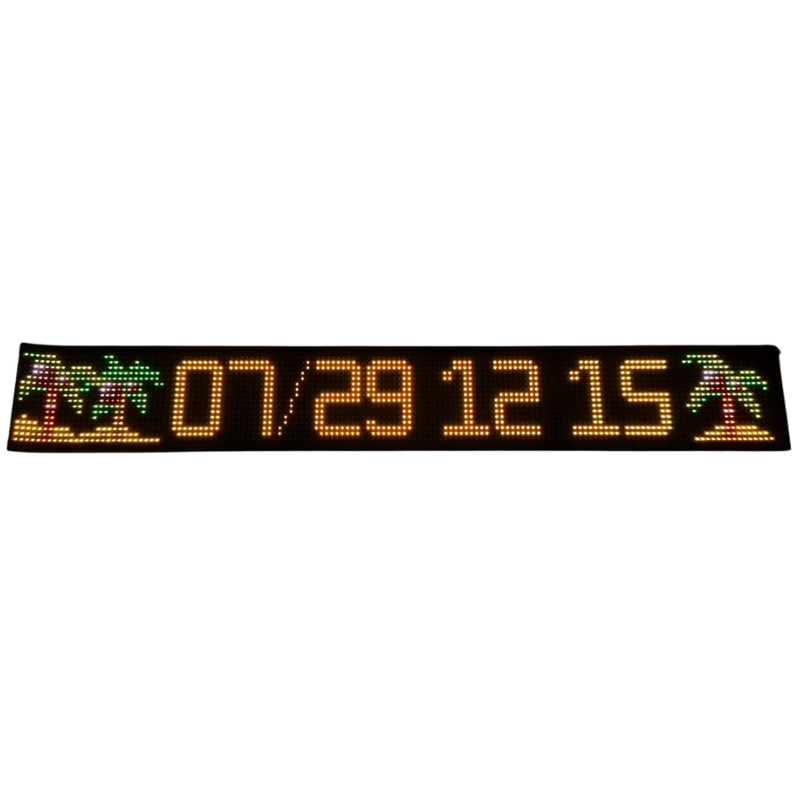 Display LED Matrix Flexibil Programabil 19.2 × 133 cm, USB 5V, IP65, Control aplicatie Android/iOS si Telecomanda [19]