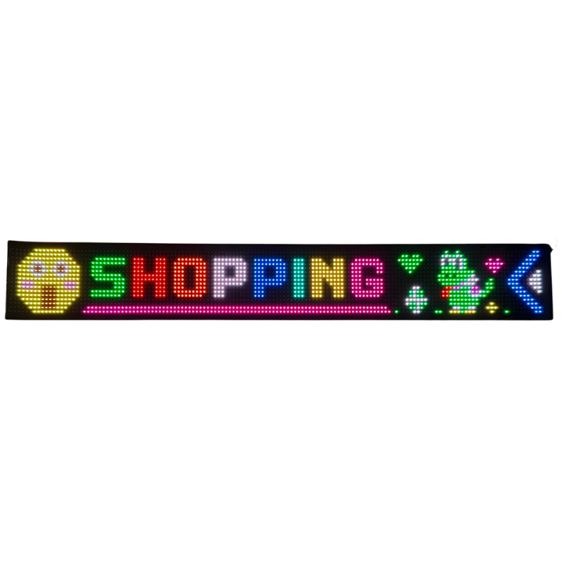 Display LED Matrix Flexibil Programabil 19.2 × 133 cm, USB 5V, IP65, Control aplicatie Android/iOS si Telecomanda [16]
