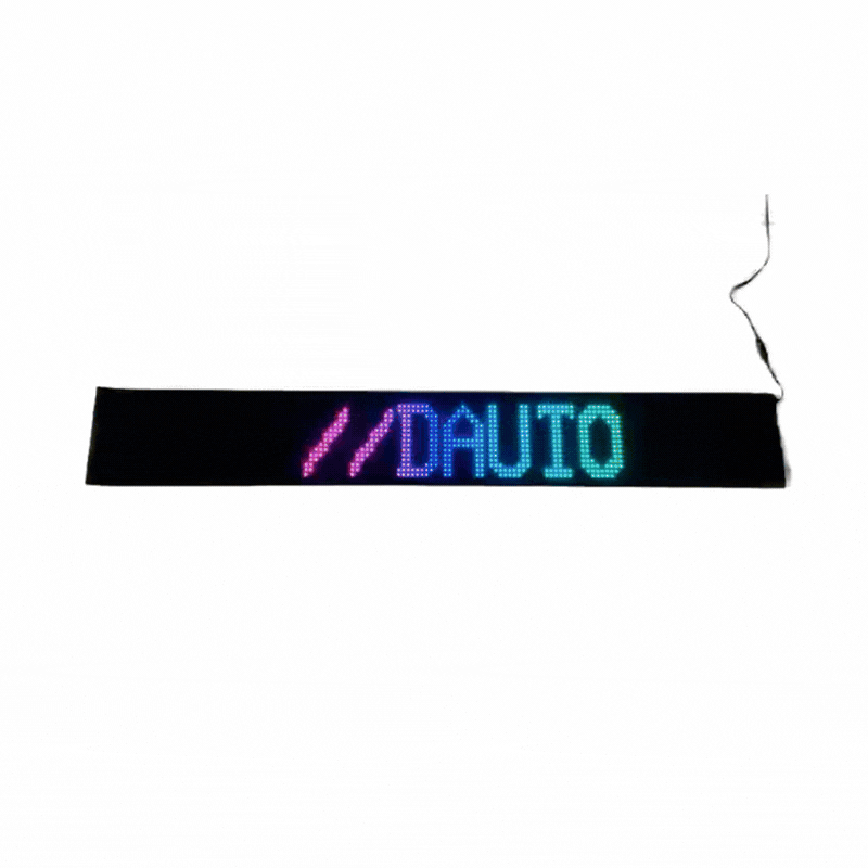 Display LED Matrix Flexibil Programabil 19.2 × 133 cm, USB 5V, IP65, Control aplicatie Android/iOS si Telecomanda [3]