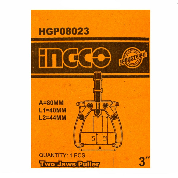 Extractor, presa rulment 3'' cu 2 gheare 2000Kg - INGCO  HGP08023 [2]